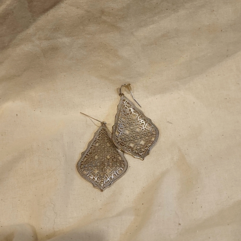 Kendra Scott Earrings Addie Silver Drop